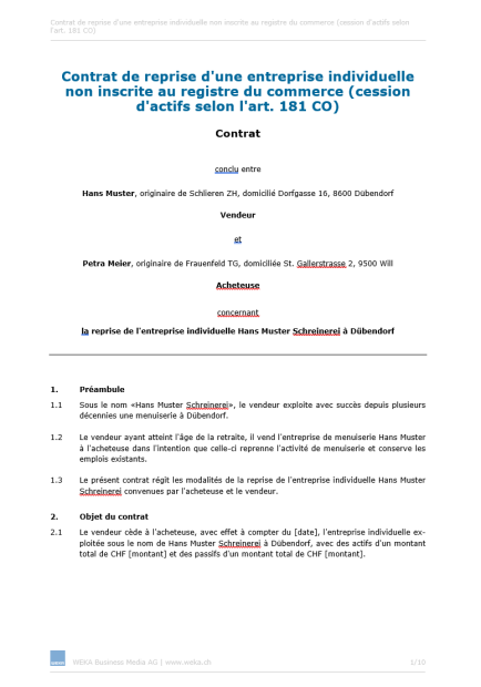 Téléchargement package La fondation d’entreprise – SA et Sàrl 