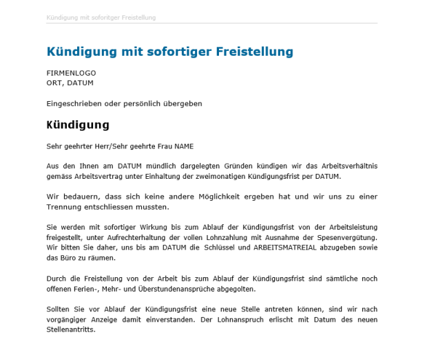 Download-Paket Rechtssichere Kündigung 
