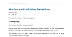 Download-Paket Musterbriefe Kündigung 