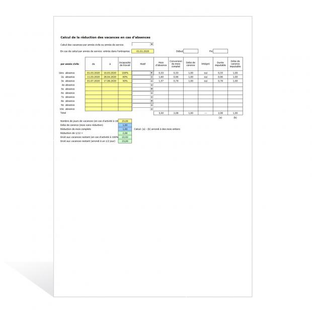 Téléchargement package Calcul du droit aux vacances 