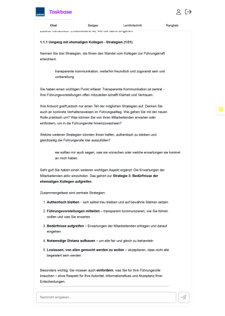 E-Training "Vom Mitarbeiter zum Vorgesetzten" 