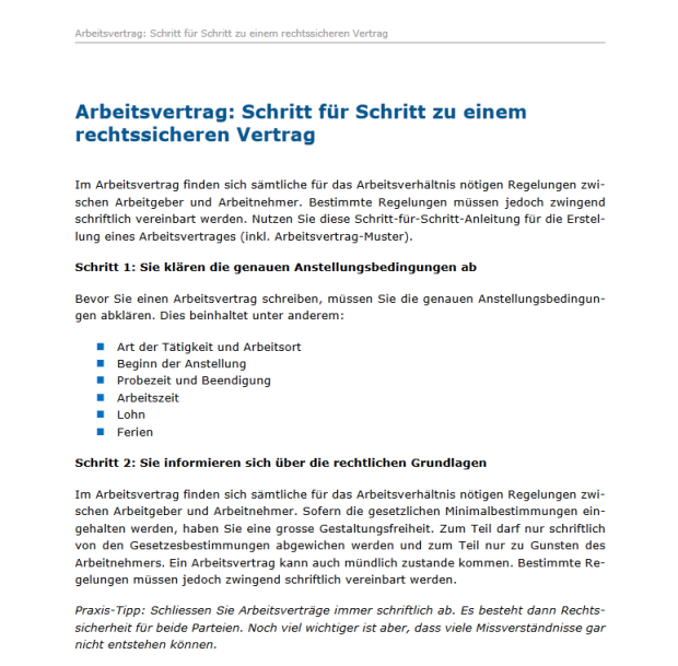 Checklisten für die Personalarbeit 