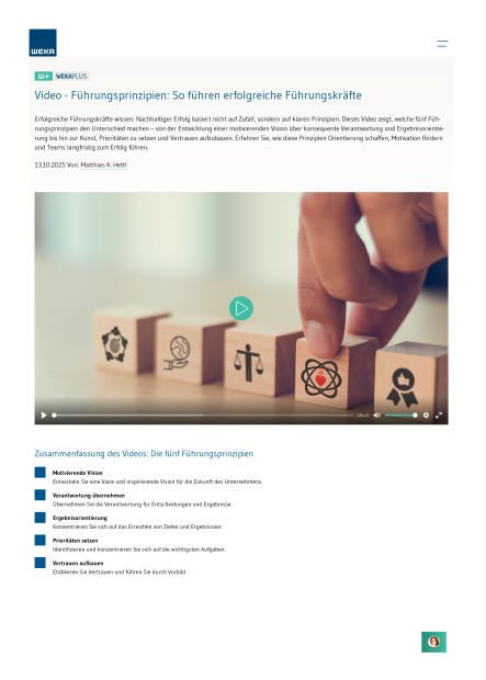 WEKA PRO - Edition Management & Leadership 