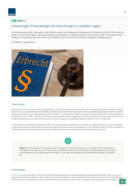 WEKA PREMIUM - Edition Treuhand (12 Monate) 