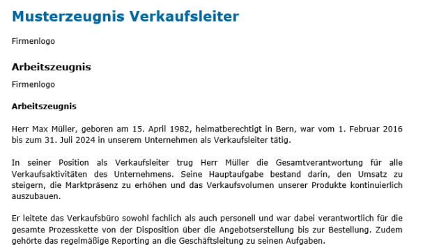 Download-Paket Arbeitszeugnisse verschiedene Berufe 