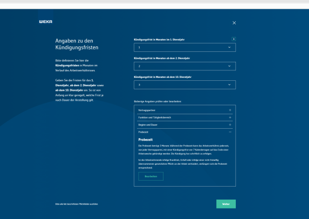 Arbeitsvertrag ASSISTENT 