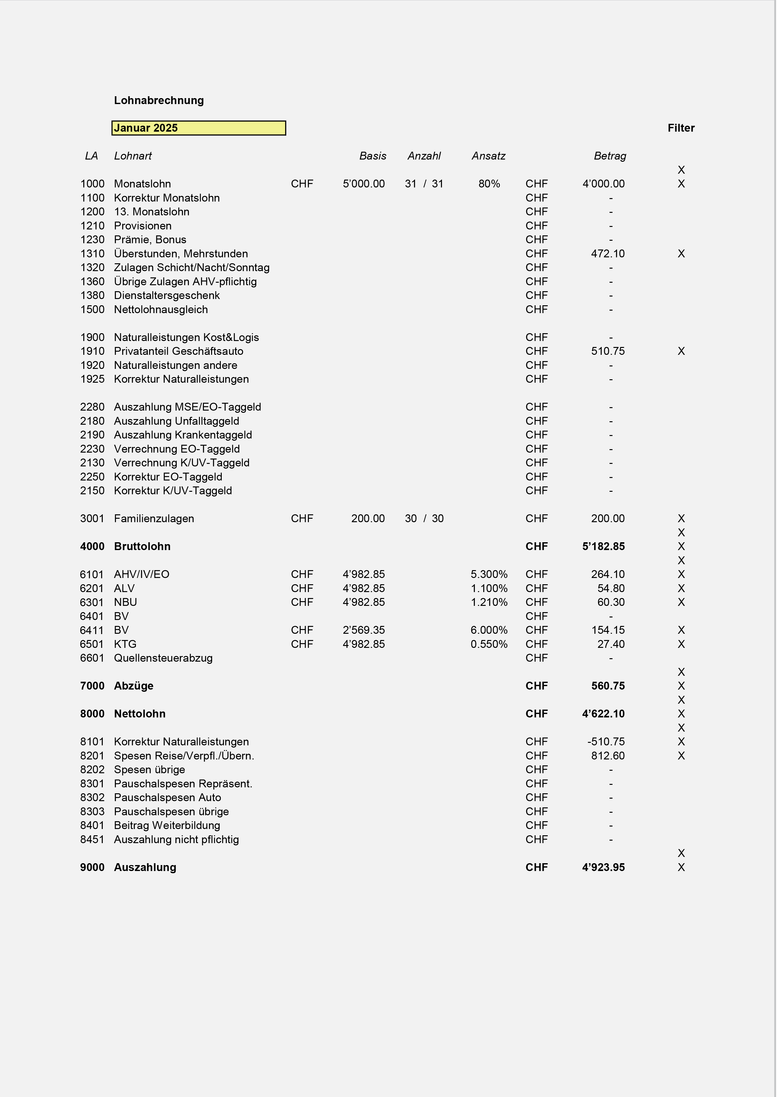 Lohnausweis Excel Vorlage WEKA Musterl sungen Lohnausweis Excel Vorlage WEKA Musterl sungen